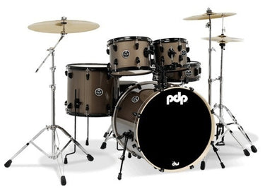 Bateria Pdp 5pzas Color Bronce Metallic C/Herraje Negro, Pdma2215hb-Bz